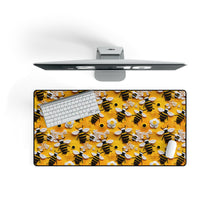 Load image into Gallery viewer, Desk Mat - Knitted Bees
