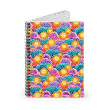 Load image into Gallery viewer, Ruled Spiral Notebook - Sunny Waves

