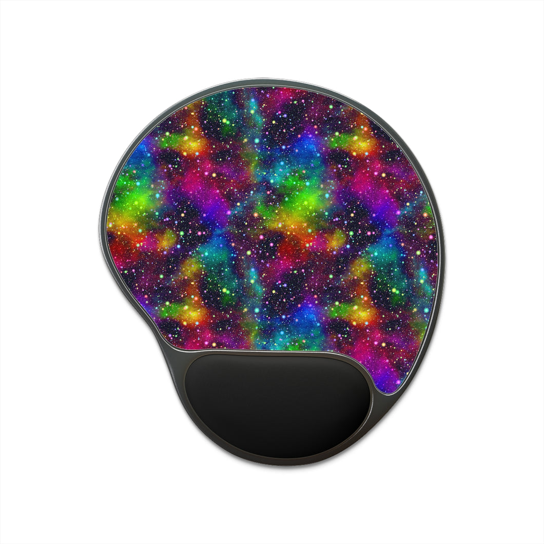 Mouse Pad With Wrist Rest - Dark Galaxy