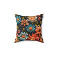 Load image into Gallery viewer, Decorative Throw Pillow - Fall Floral Knit
