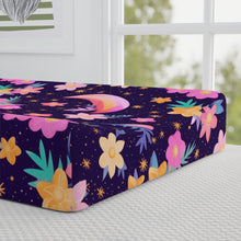 Load image into Gallery viewer, Baby Changing Pad Cover - Floral Nights
