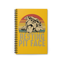 Load image into Gallery viewer, Ruled Spiral Notebook - Resting Pit Face

