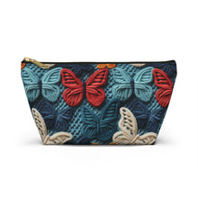 Load image into Gallery viewer, Accessory Pouch - Fall Knit Butterflies
