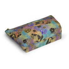 Load image into Gallery viewer, Accessory Pouch w/ T-bottom - Golden Birds

