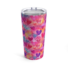 Load image into Gallery viewer, Tumbler 20oz - Multi Color Hearts
