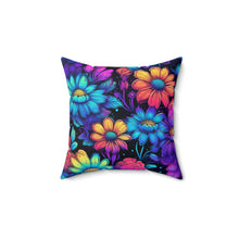 Load image into Gallery viewer, Decorative Throw Pillow - Neon Florals
