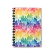 Load image into Gallery viewer, Ruled Spiral Notebook - Ombre Forest
