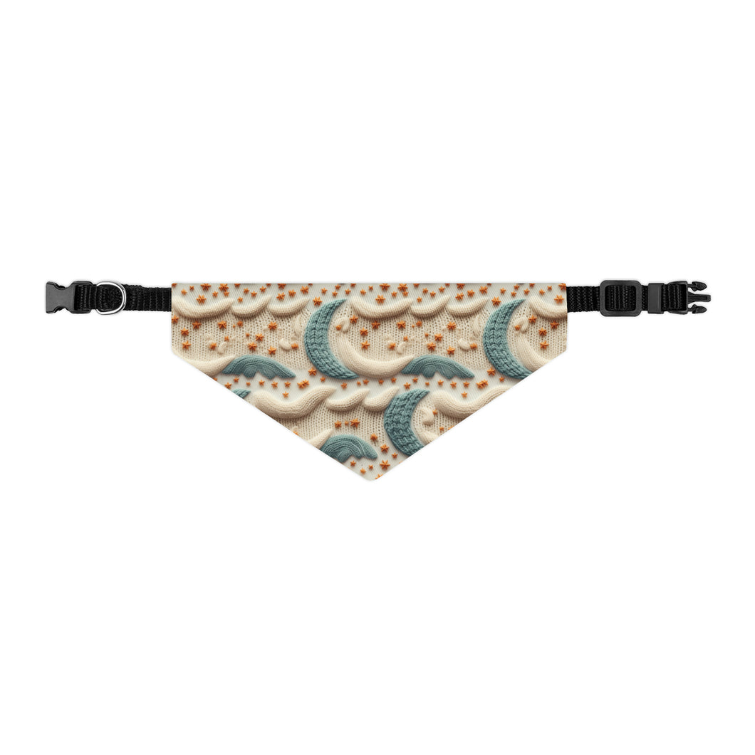 Pet Bandana Collar - Blue Moon Knit