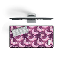 Load image into Gallery viewer, Desk Mats - Pink Floral Moons
