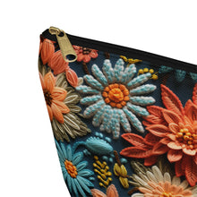 Load image into Gallery viewer, Accessory Pouch - Fall Floral Knit
