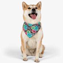 Load image into Gallery viewer, Pet Bandana Collar - Flowering Succulents
