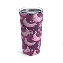 Load image into Gallery viewer, Tumbler 20oz - Pink Floral Moons
