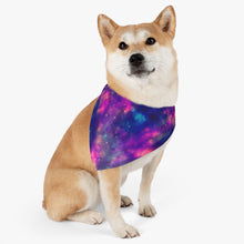 Load image into Gallery viewer, Pet Bandana Collar - Pink &amp; Purple Galaxy
