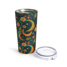 Load image into Gallery viewer, Tumbler 20oz - Green Floral Moon
