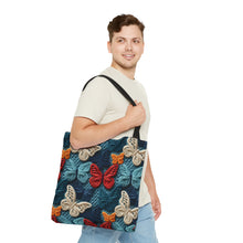 Load image into Gallery viewer, Tote Bag - Fall Knit Butterflies
