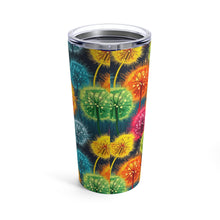 Load image into Gallery viewer, Tumbler 20oz - Rainbow Blow Flowers
