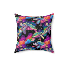 Load image into Gallery viewer, Decorative Throw Pillow - Galaxy Turtles
