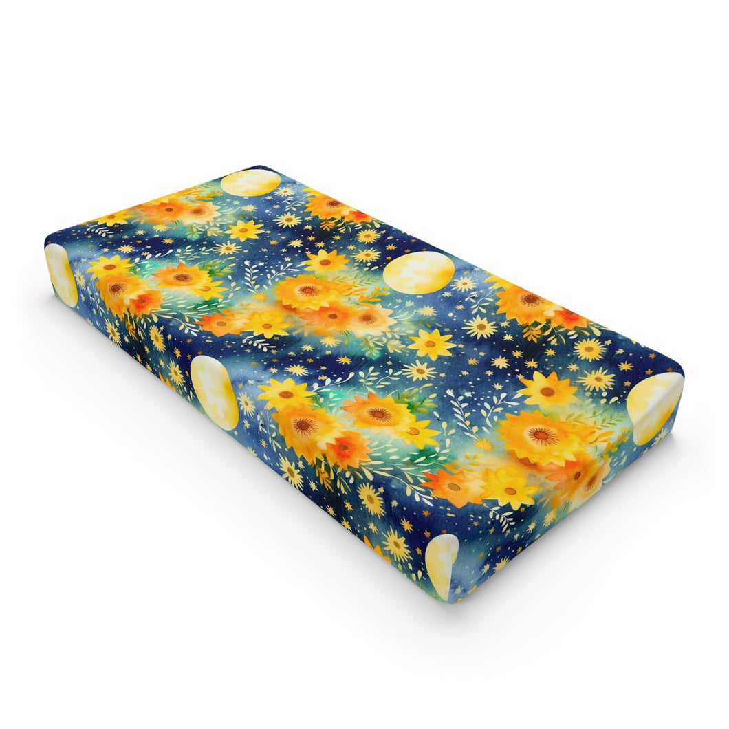 Baby Changing Pad Cover - Full Moon Floral