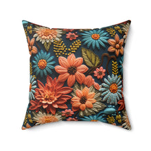 Load image into Gallery viewer, Decorative Throw Pillow - Fall Floral Knit
