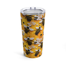 Load image into Gallery viewer, Tumbler 20oz - Knitted Bees
