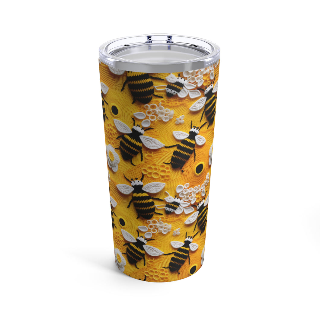 Tumbler 20oz - Knitted Bees