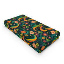 Load image into Gallery viewer, Baby Changing Pad Cover - Green Floral Moon
