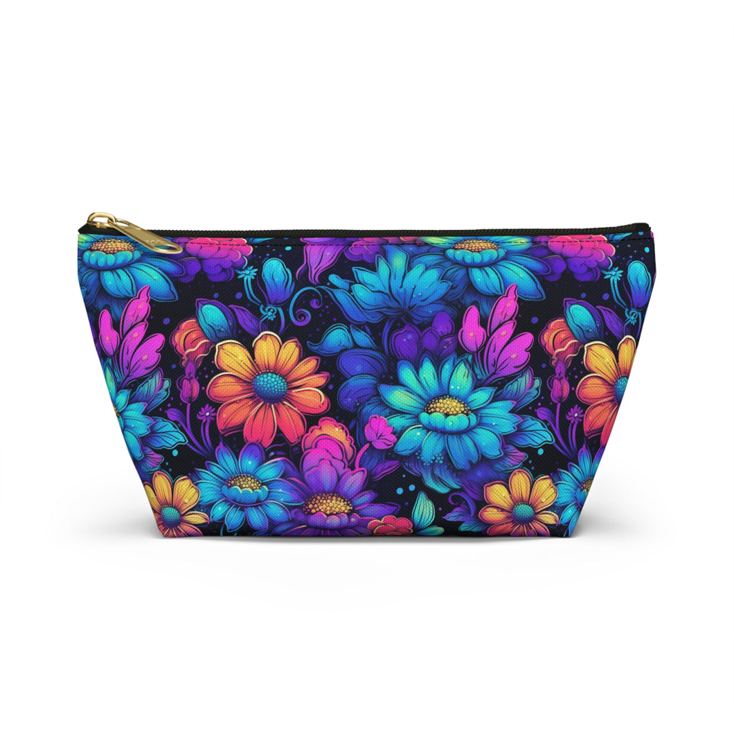 Accessory Pouch - Neon Flowers