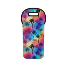 Load image into Gallery viewer, Wine Tote Bag - Rainbow Palm Trees
