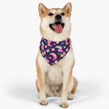 Load image into Gallery viewer, Pet Bandana Collar - Floral Nights
