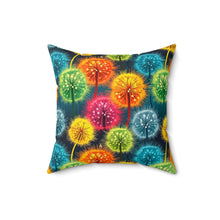 Load image into Gallery viewer, Decorative Throw Pillow - Rainbow Blow Flowers
