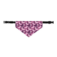 Load image into Gallery viewer, Pet Bandana Collar - Pink Floral Moons
