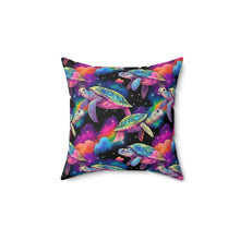 Load image into Gallery viewer, Decorative Throw Pillow - Galaxy Turtles
