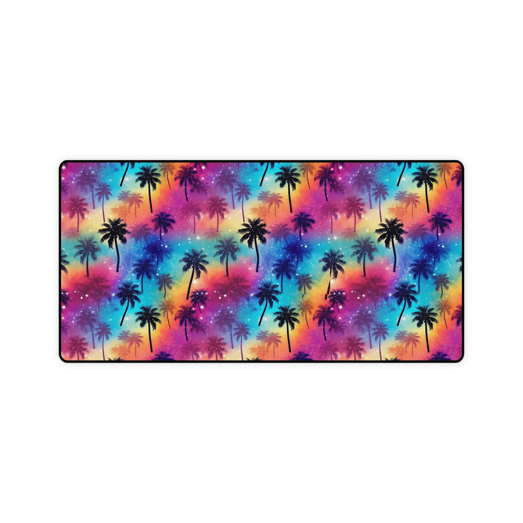 Desk Mats - Rainbow Palm Trees