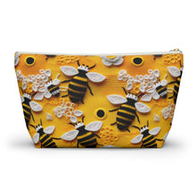 Load image into Gallery viewer, Accessory Pouch - Knitted Bees
