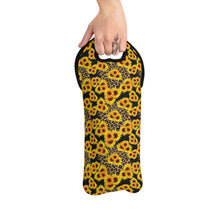 Load image into Gallery viewer, Wine Tote Bag - Leopard Sunflowers
