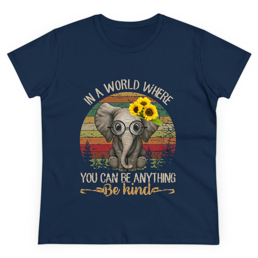 Women's Midweight Cotton Tee - Be Kind