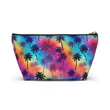 Load image into Gallery viewer, Accessory Pouch - Rainbow Palm Trees
