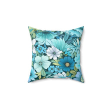 Load image into Gallery viewer, Decorative Throw Pillow - Blue Floral
