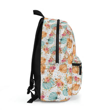 Load image into Gallery viewer, Backpack - Floral Pumpkin
