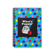 Load image into Gallery viewer, Ruled Spiral Notebook - What&#39;s Poppin&#39;
