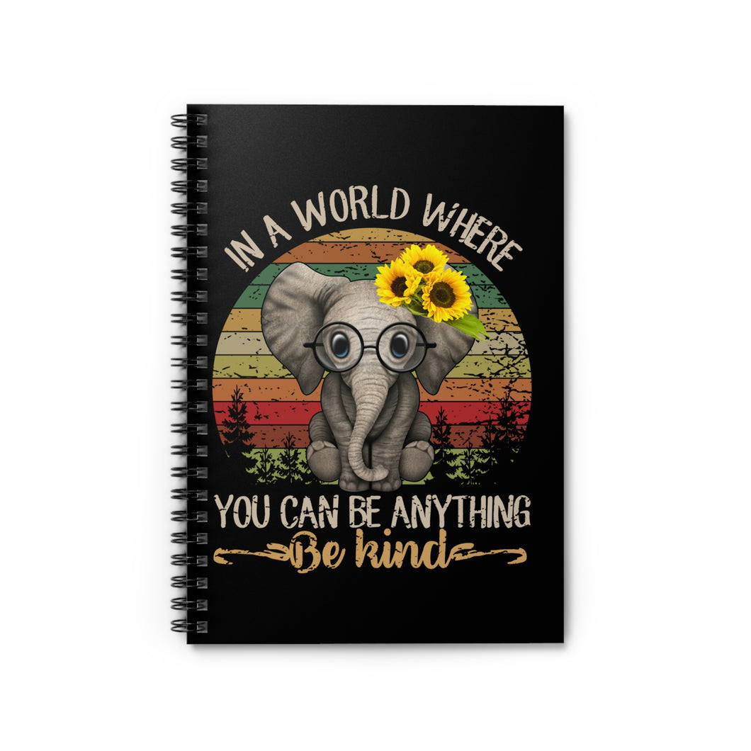 Ruled Spiral Notebook - Be Kind