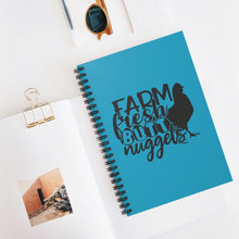 Load image into Gallery viewer, Ruled Spiral Notebook - Farm Fresh Butt Nuggets
