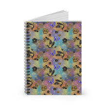 Load image into Gallery viewer, Ruled Spiral Notebook - Golden Birds
