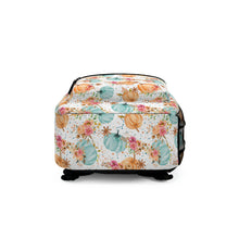 Load image into Gallery viewer, Backpack - Floral Pumpkin

