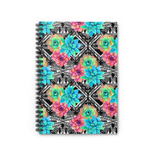 Load image into Gallery viewer, Ruled Spiral Notebook - Flowering Succulent
