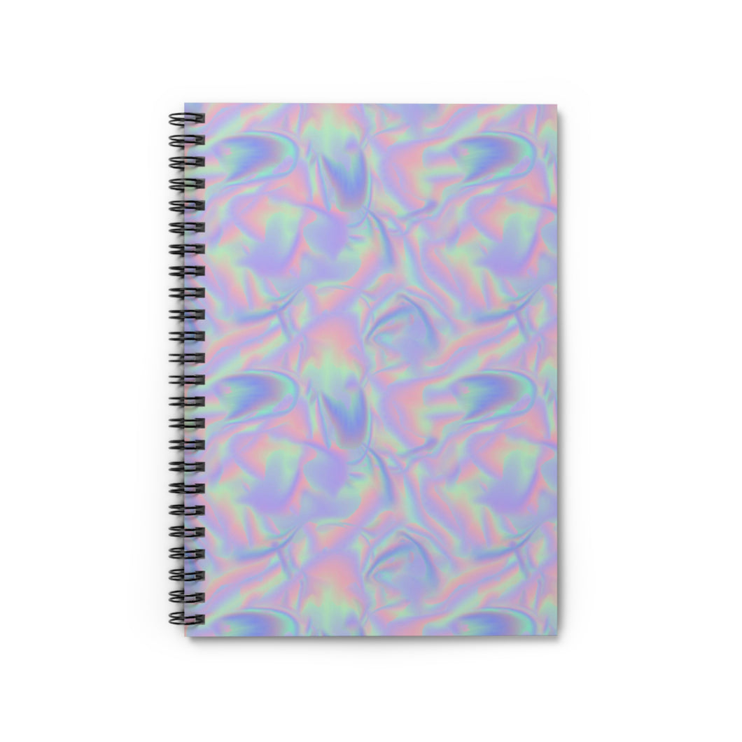 Ruled Spiral Notebook - Holographic