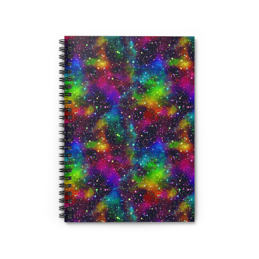 Ruled Spiral Notebook - Dark Galaxy