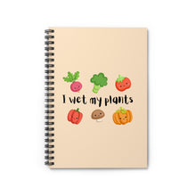 Load image into Gallery viewer, Ruled Spiral Notebook - Wet My Plants
