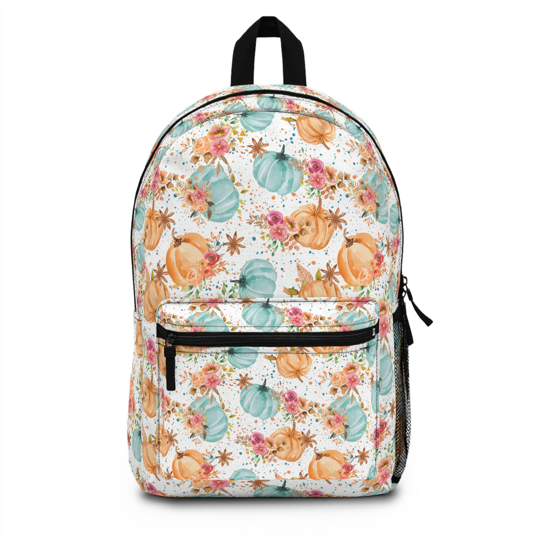 Backpack - Floral Pumpkin