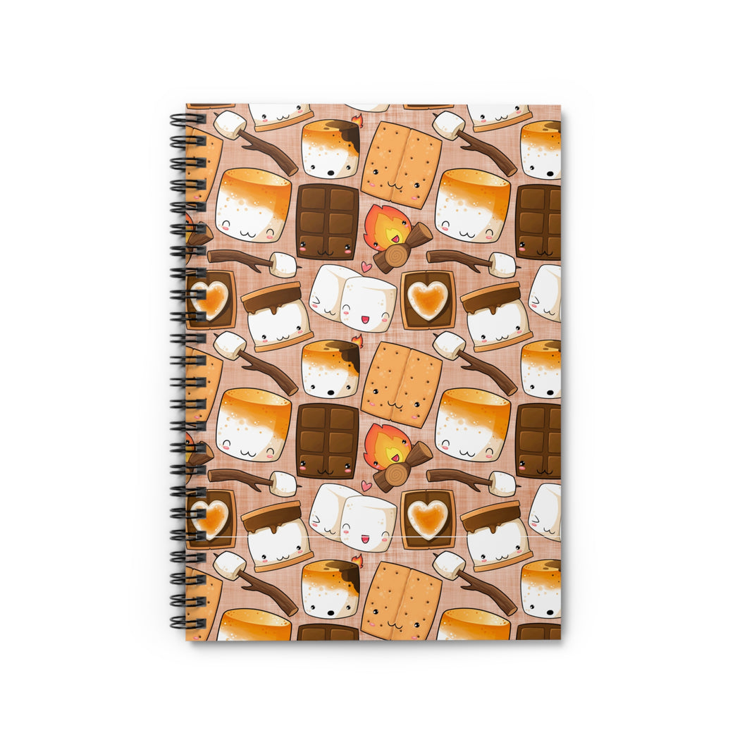 Ruled Spiral Notebook - S'mores